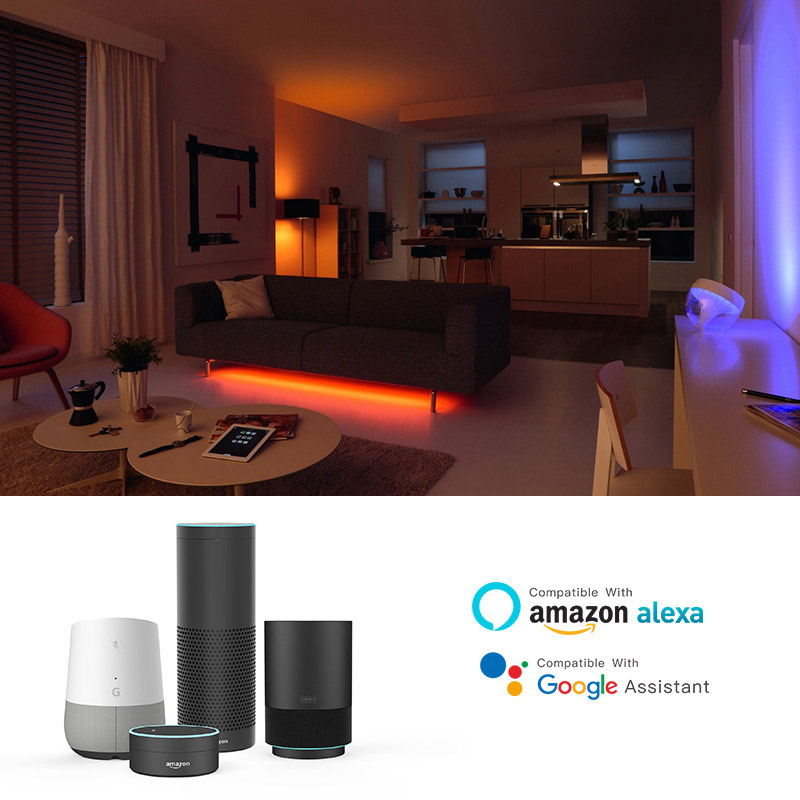 BT Mesh WiFi Bluetooth Gateway Smart Bridge Main Controller LED Indoor Lighting System,Work With Alexa & Google Assistant